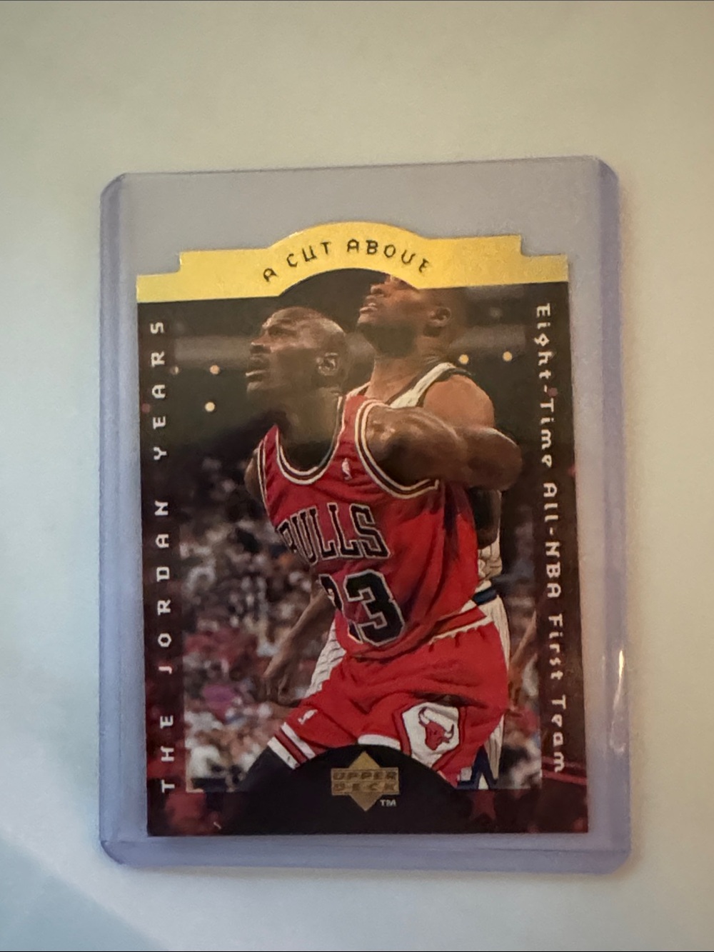 Michael Jordan Chicago Bulls Basketball Card - Red